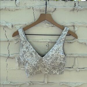 Gray Patterned Women's Top